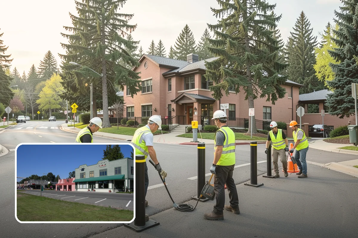 Public Building Washing in Snoqualmie, King County, WA - Reverses mildew and algae staining typical of the wet PNW climate