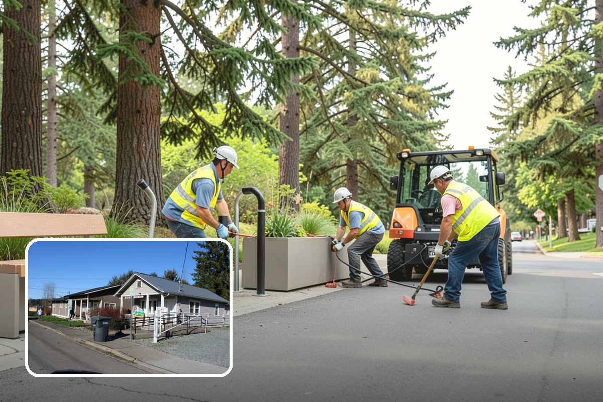 Public Building Washing in South Prairie, Pierce County, WA - Reverses mildew and algae staining typical of the wet PNW climate
