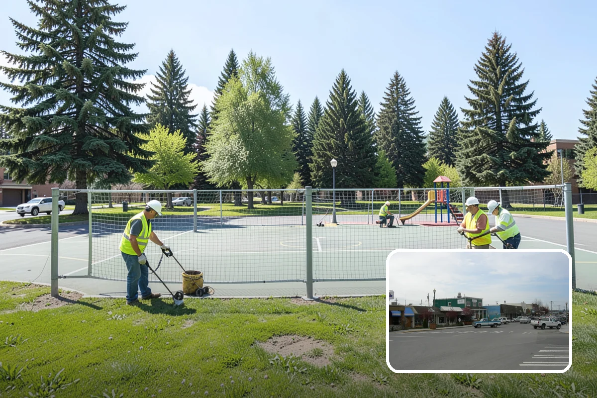 Public Building Washing in Stanwood, Snohomish County, WA - Reverses mildew and algae staining typical of the wet PNW climate
