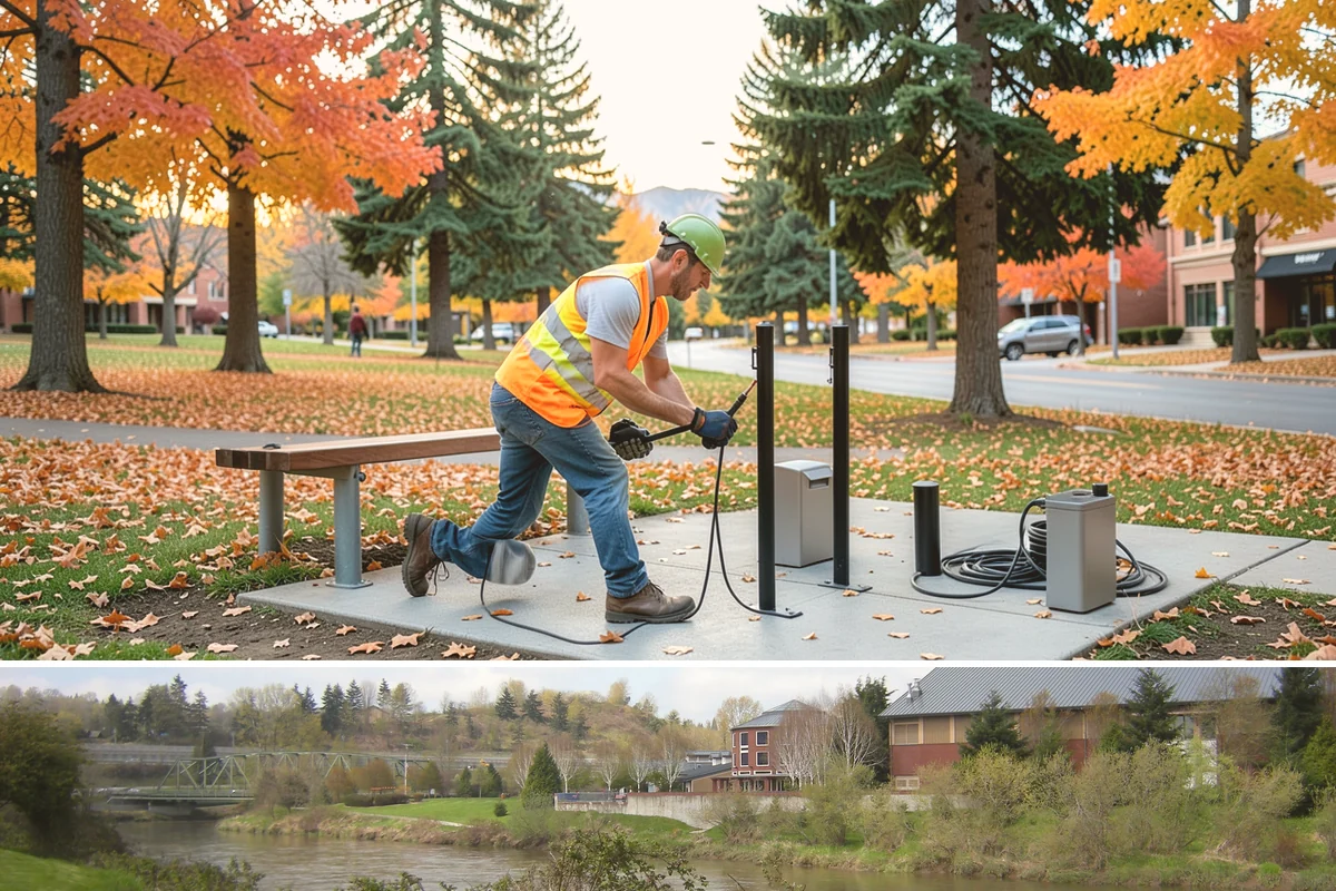 Public Building Washing in Tukwila, King County, WA - Plan exterior washing for late spring through summer when drier weather improves results and slows regrowth of mildew and algae.