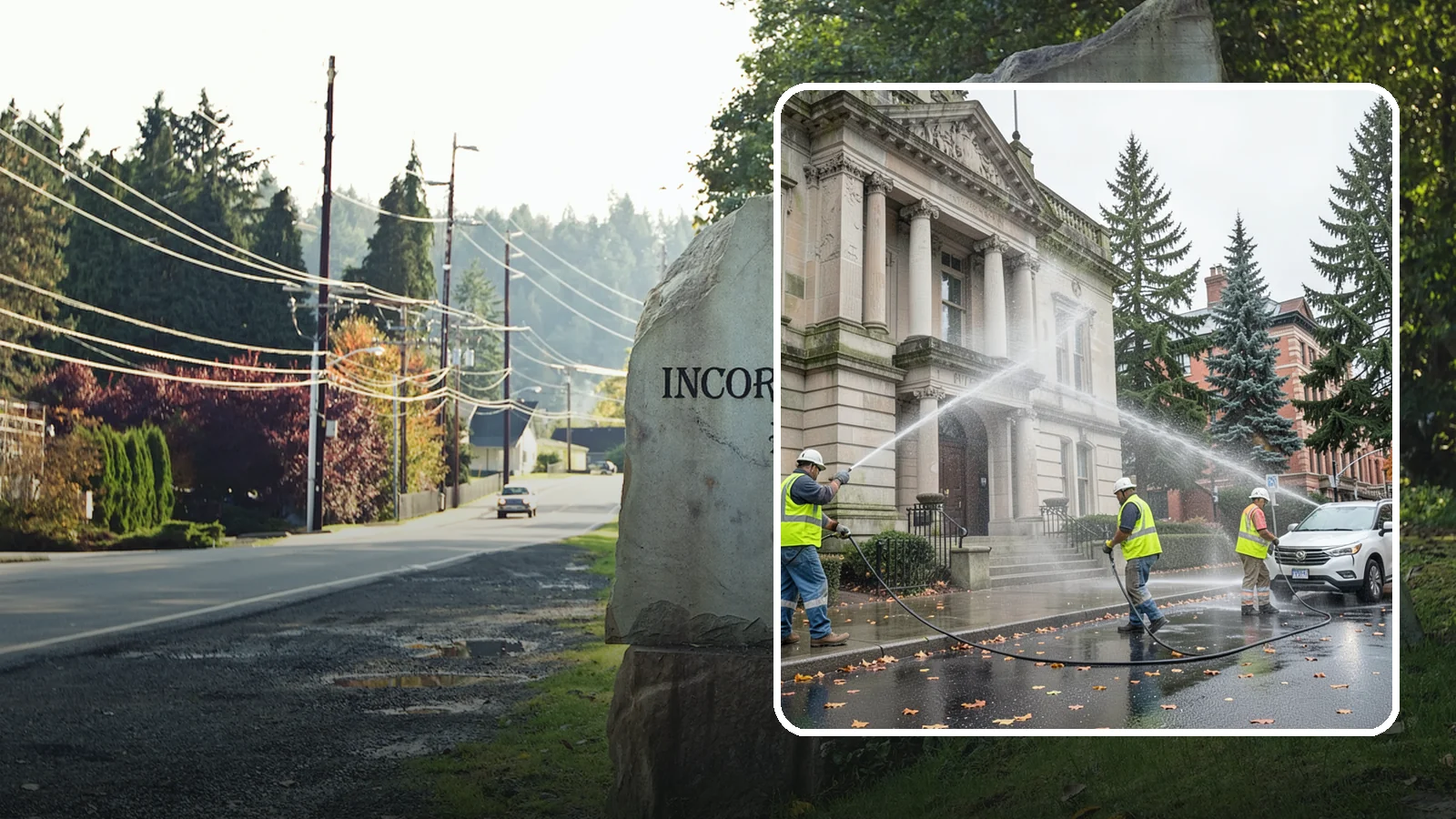 Public Building Washing in Wilkeson, Pierce County, WA - Soft-wash and pressure-clean the exteriors of city halls, libraries, and civic buildings to remove PNW mildew and staining.