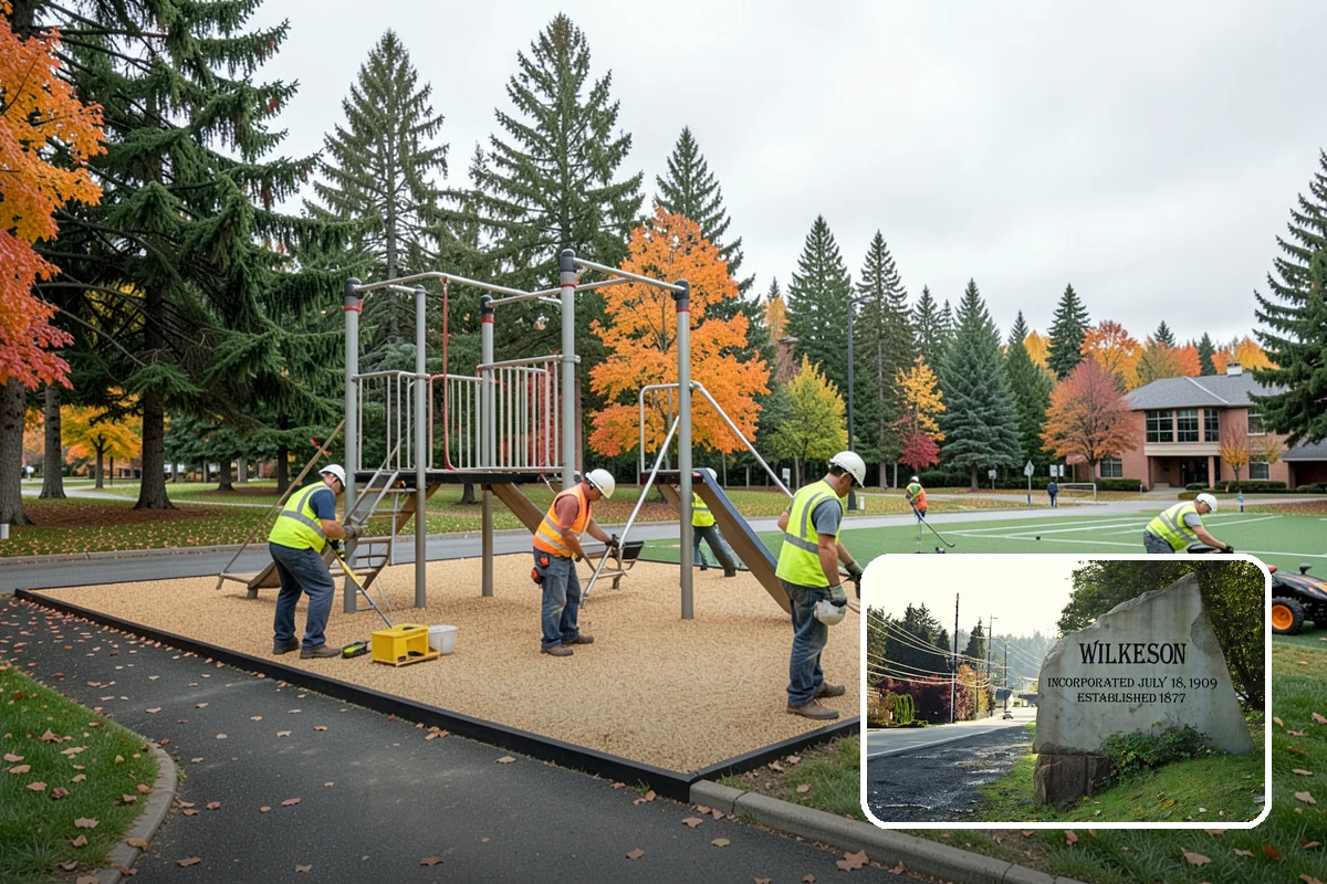 Public Building Washing in Wilkeson, Pierce County, WA - Reverses mildew and algae staining typical of the wet PNW climate