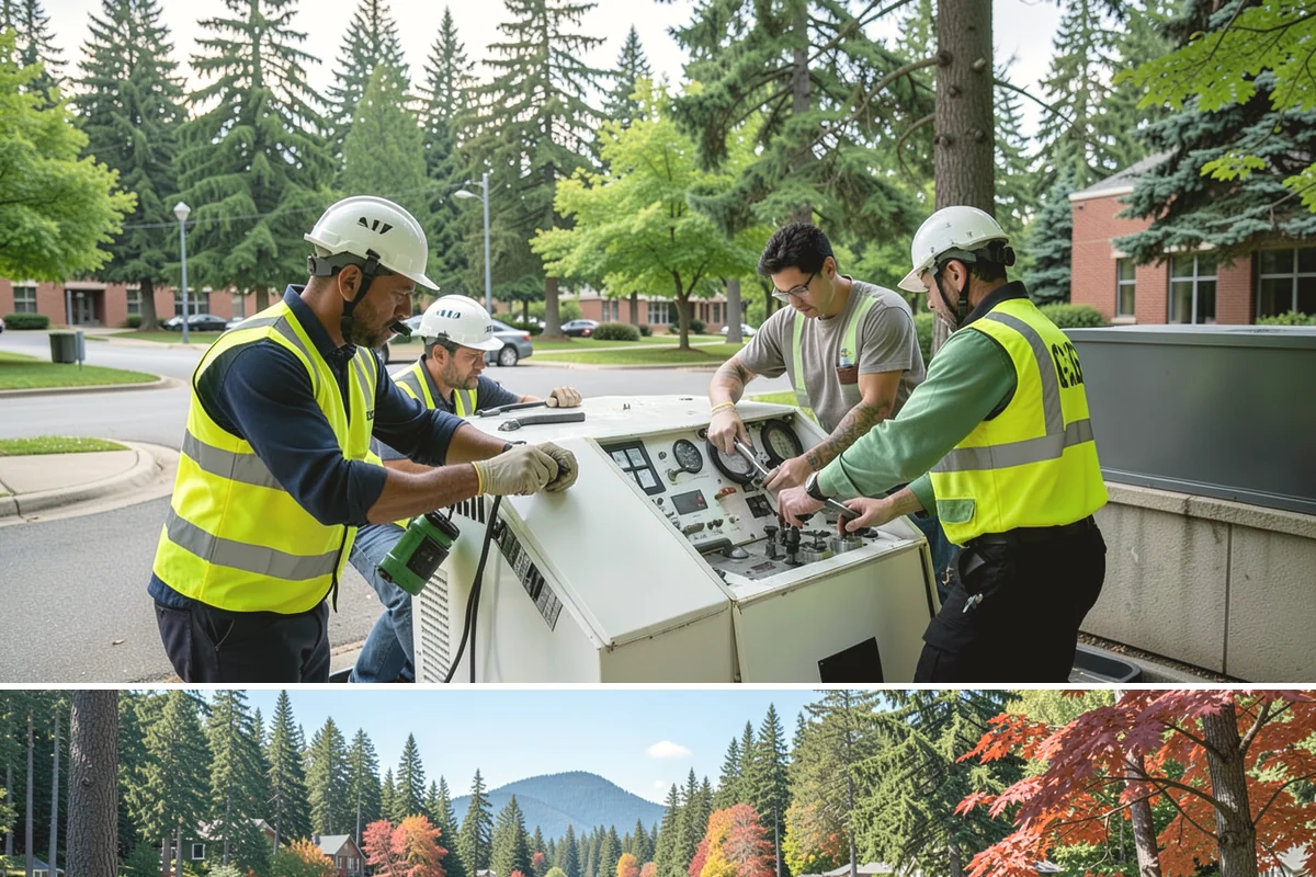 Public Facility Renovation in Covington, King County, WA - Interior renovation proceeds year-round, while envelope and roofing components benefit from dry-season scheduling.
