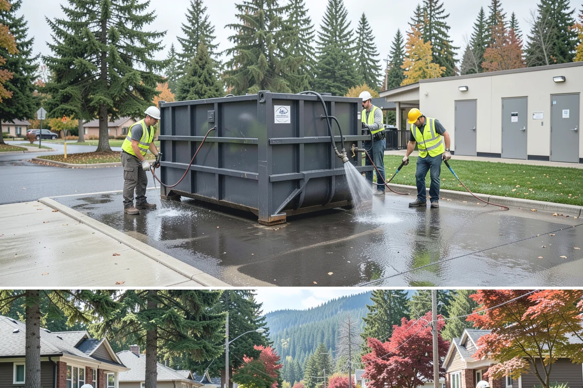 Public Facility Renovation in Hunts Point, King County, WA - Interior renovation proceeds year-round, while envelope and roofing components benefit from dry-season scheduling.