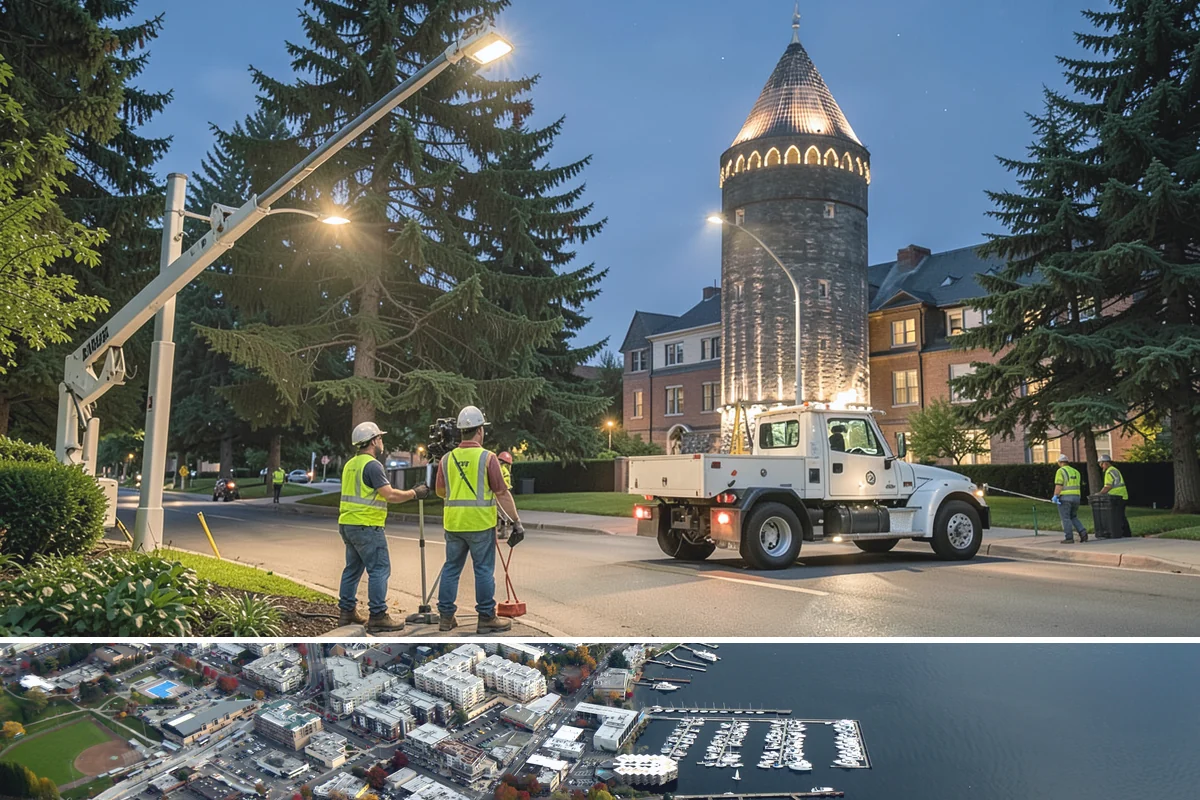 Public Facility Renovation in Kirkland, King County, WA - Interior renovation proceeds year-round, while envelope and roofing components benefit from dry-season scheduling.