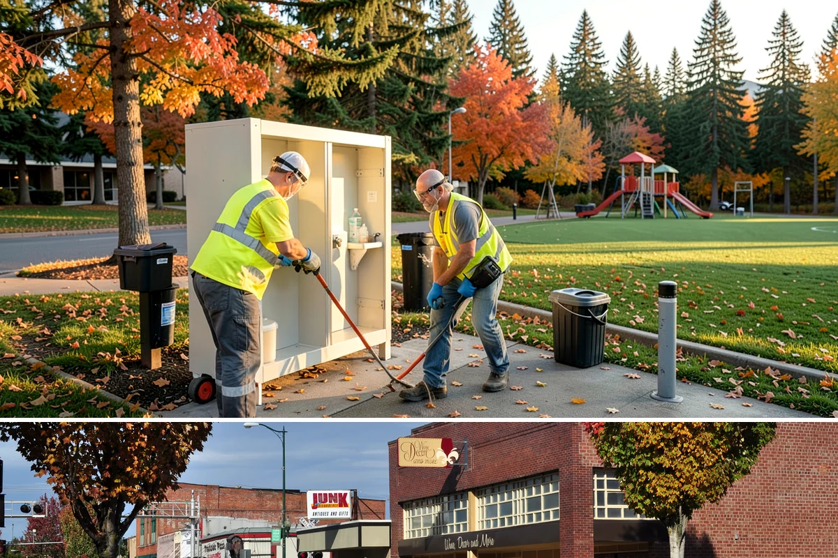 Public Facility Renovation in Puyallup, Pierce County, WA - Interior renovation proceeds year-round, while envelope and roofing components benefit from dry-season scheduling.