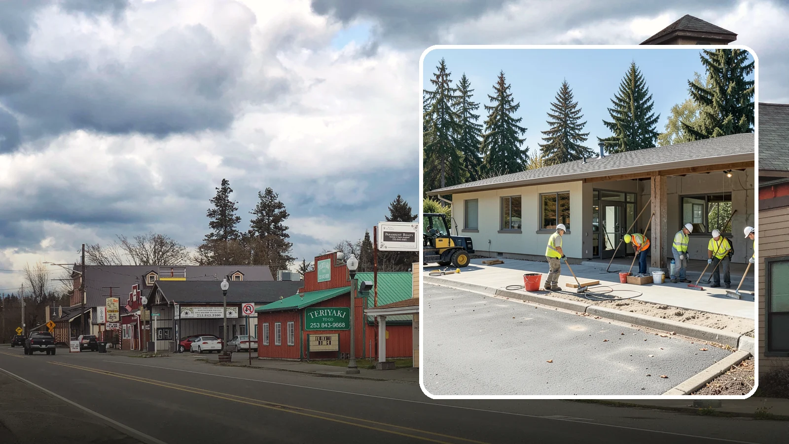 Public Facility Renovation in Roy, Pierce County, WA - Renovate aging public buildings to extend service life, improve accessibility, and modernize community spaces.
