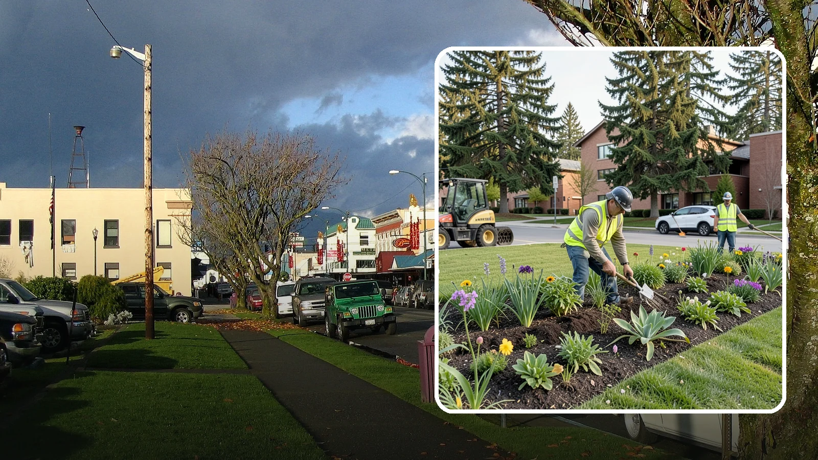 Public Flower Bed Maintenance in Arlington, Snohomish County, WA - Ongoing care of civic flower beds that keeps public displays healthy, colorful, and weed-free.