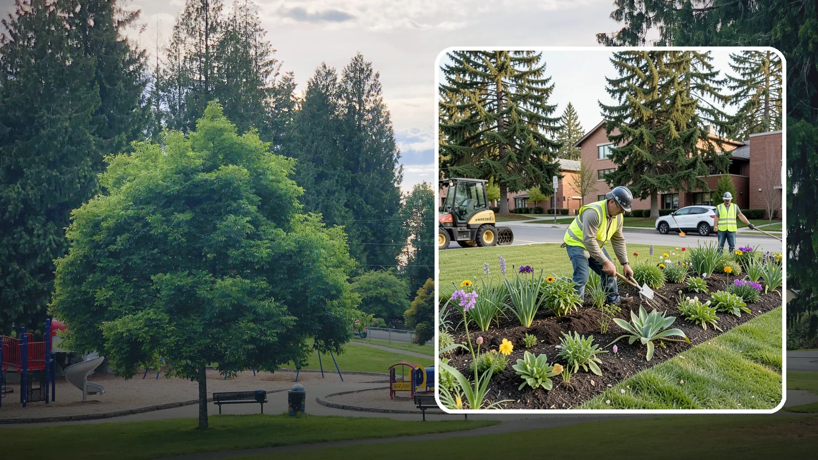 Public Flower Bed Maintenance in Bonney Lake, Pierce County, WA - Ongoing care of civic flower beds that keeps public displays healthy, colorful, and weed-free.