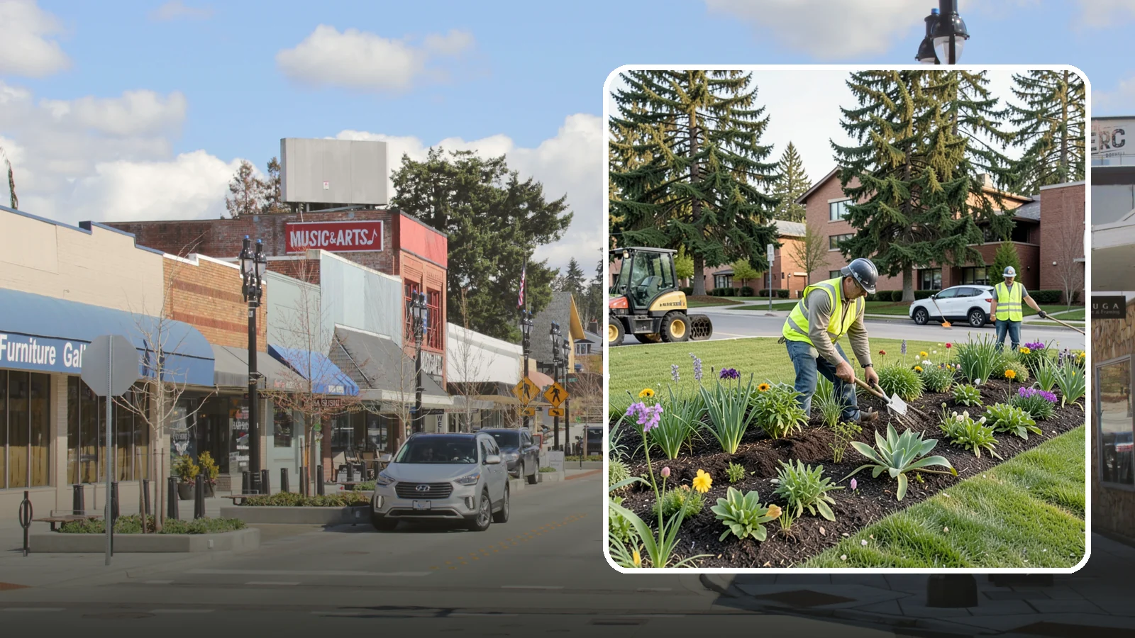 Public Flower Bed Maintenance in Bothell, King County, WA - Ongoing care of civic flower beds that keeps public displays healthy, colorful, and weed-free.