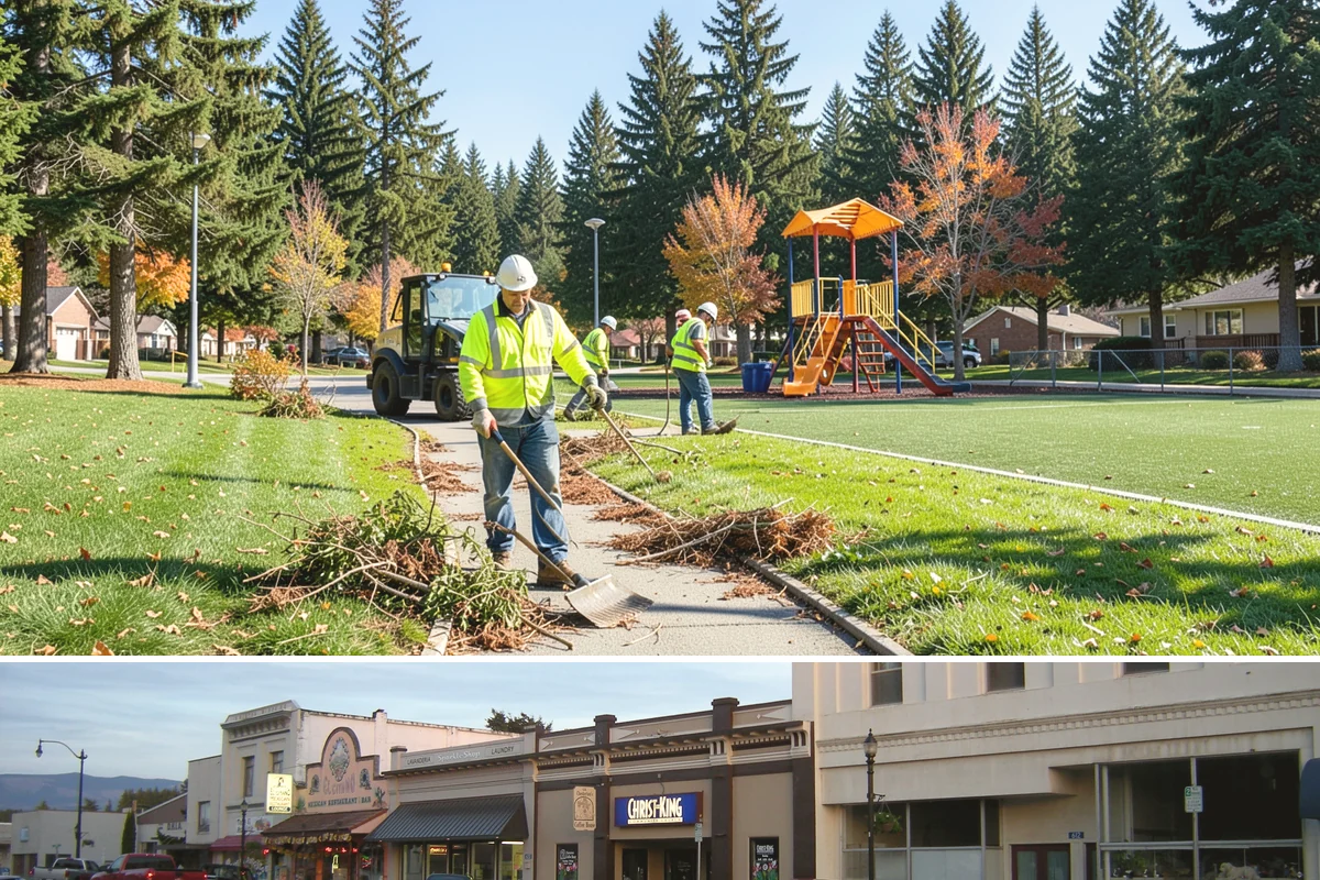 Public Flower Bed Maintenance in Burlington, Skagit County, WA - Spring and summer carry the main annual color plantings and intensive deadheading, while fall brings changeouts to hardy displays...