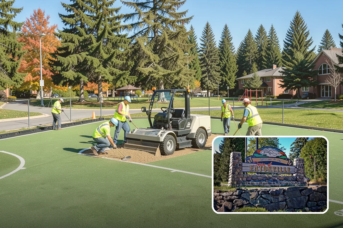 Public Flower Bed Maintenance in Eatonville, Pierce County, WA - Healthy, high-impact displays at prominent civic locations