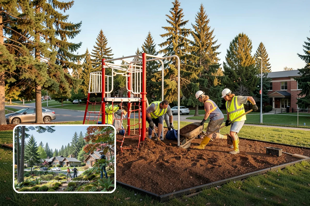 Public Flower Bed Maintenance in Edgewood, Pierce County, WA - Healthy, high-impact displays at prominent civic locations