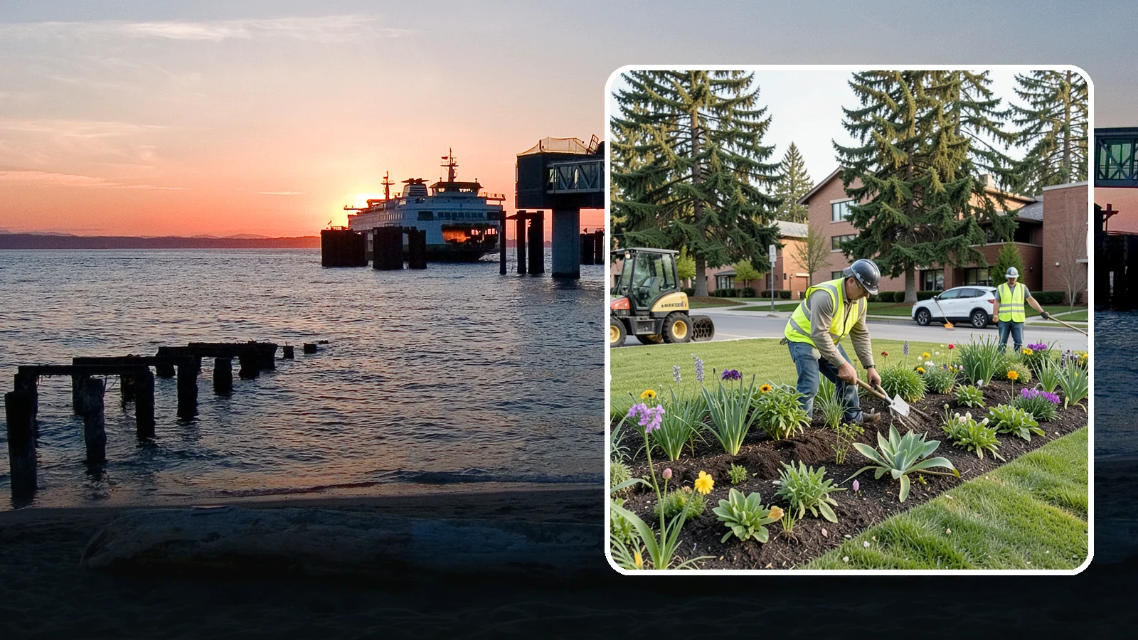 Public Flower Bed Maintenance in Edmonds, Snohomish County, WA - Ongoing care of civic flower beds that keeps public displays healthy, colorful, and weed-free.