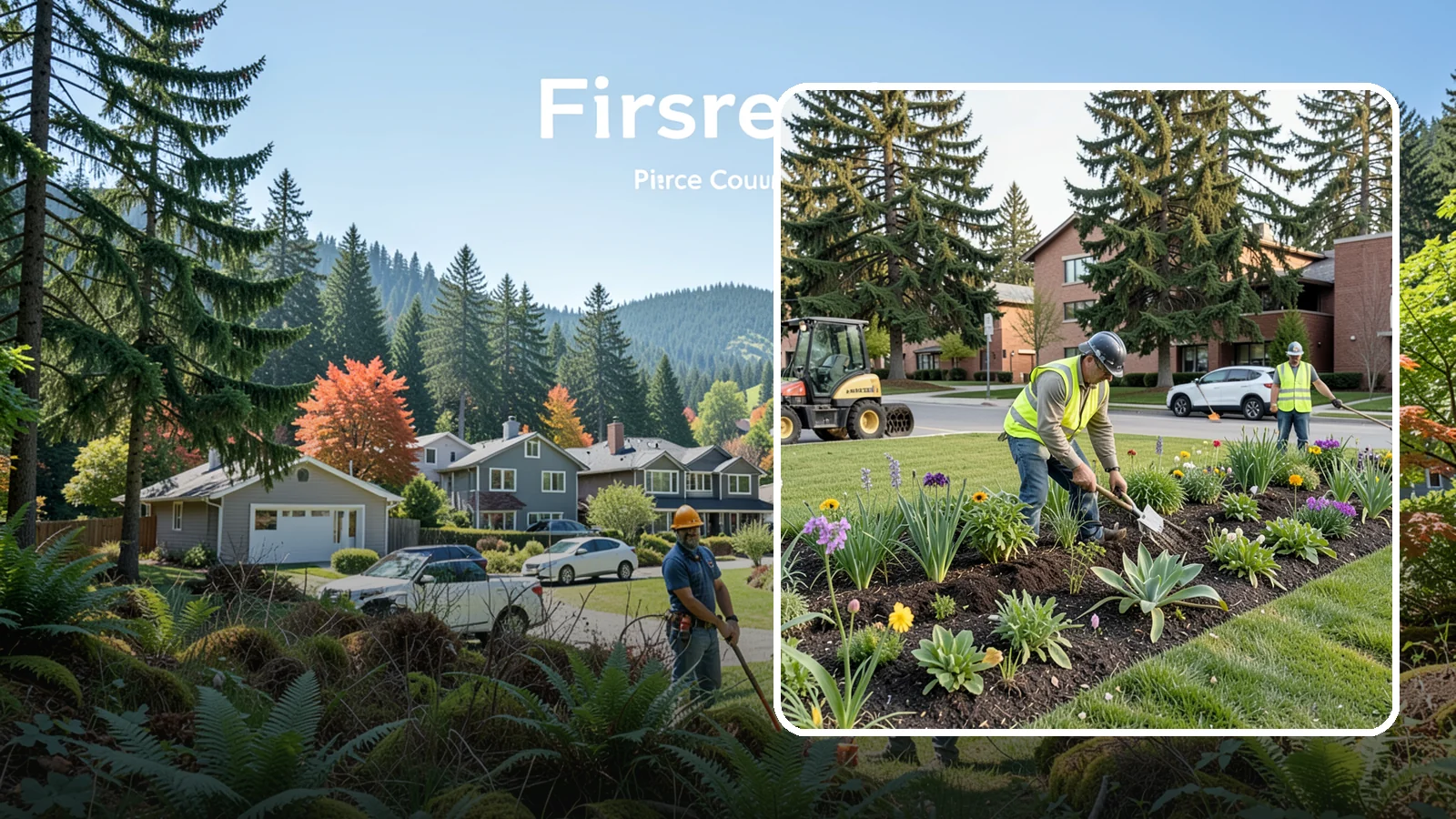 Public Flower Bed Maintenance in Fircrest, Pierce County, WA - Ongoing care of civic flower beds that keeps public displays healthy, colorful, and weed-free.