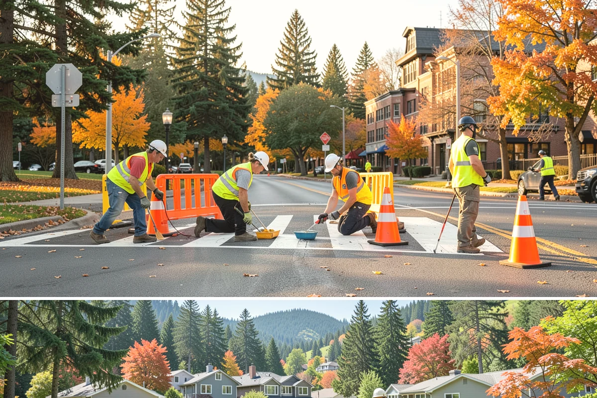 Public Flower Bed Maintenance in Fircrest, Pierce County, WA - Spring and summer carry the main annual color plantings and intensive deadheading, while fall brings changeouts to hardy displays...