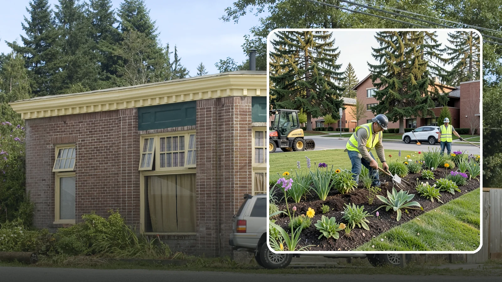 Public Flower Bed Maintenance in Hamilton, Skagit County, WA - Ongoing care of civic flower beds that keeps public displays healthy, colorful, and weed-free.