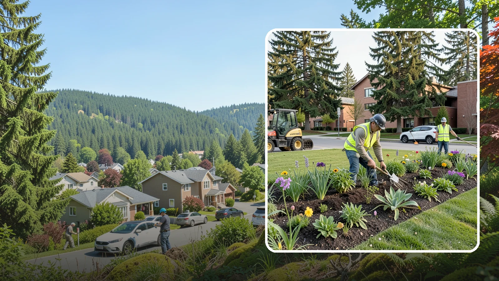 Public Flower Bed Maintenance in Index, Snohomish County, WA - Ongoing care of civic flower beds that keeps public displays healthy, colorful, and weed-free.