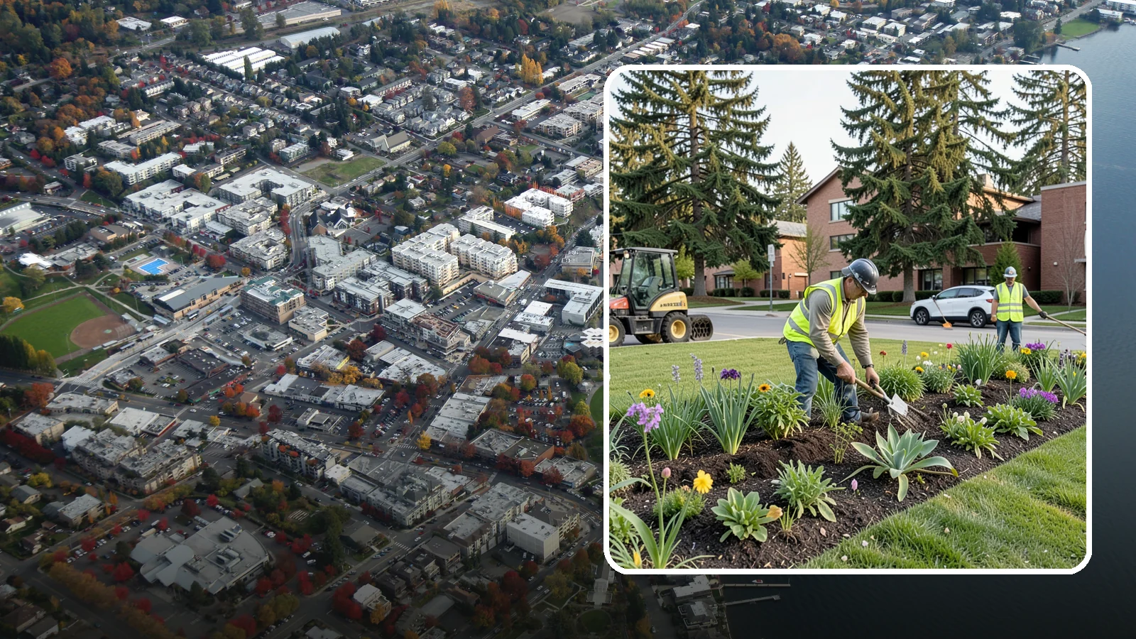 Public Flower Bed Maintenance in Kirkland, King County, WA - Ongoing care of civic flower beds that keeps public displays healthy, colorful, and weed-free.