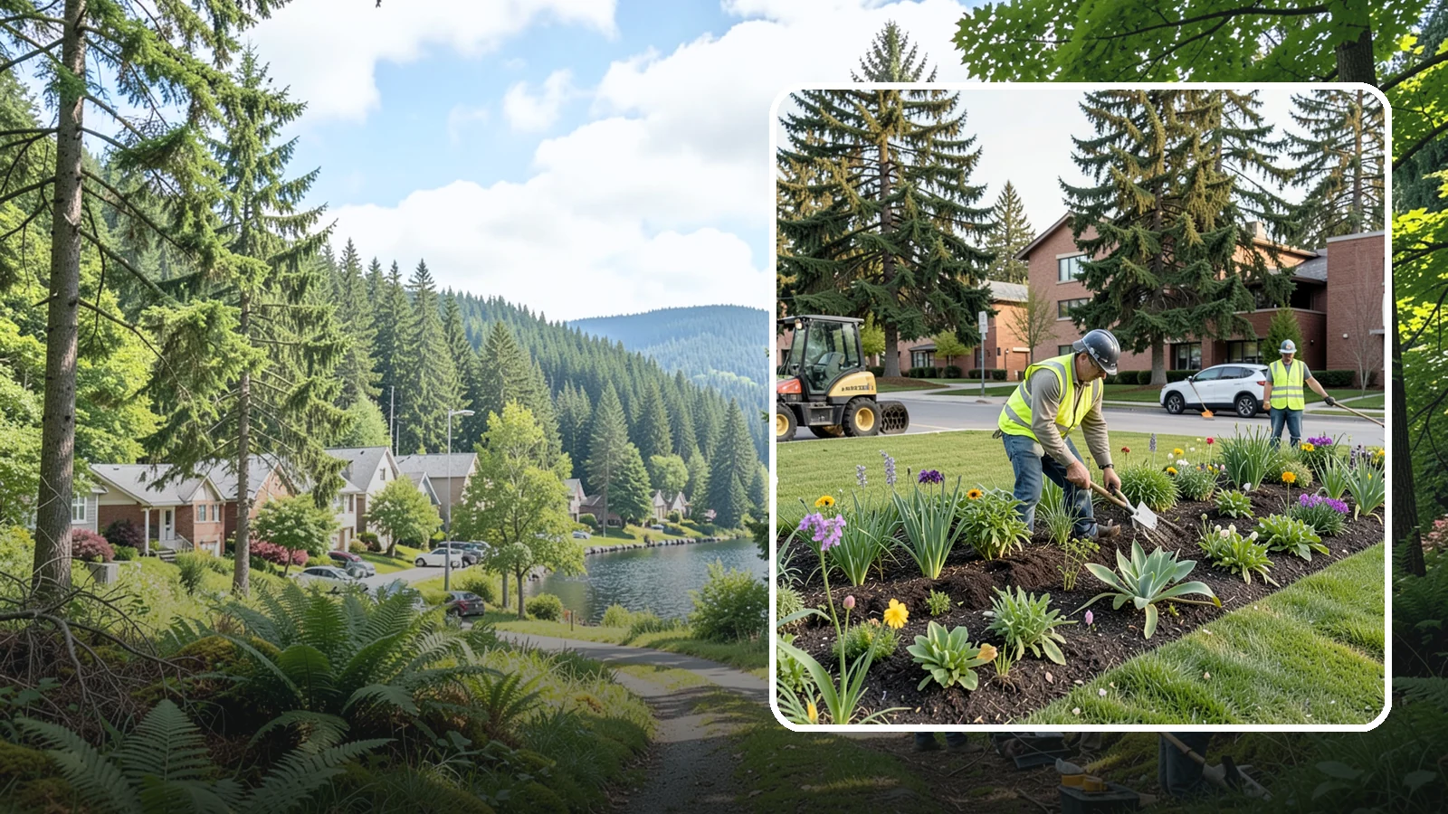 Public Flower Bed Maintenance in Lake Forest Park, King County, WA - Ongoing care of civic flower beds that keeps public displays healthy, colorful, and weed-free.