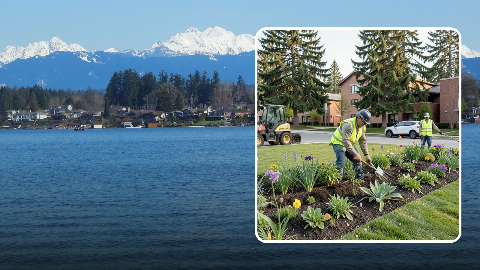Public Flower Bed Maintenance in Lake Stevens, Snohomish County, WA - Ongoing care of civic flower beds that keeps public displays healthy, colorful, and weed-free.