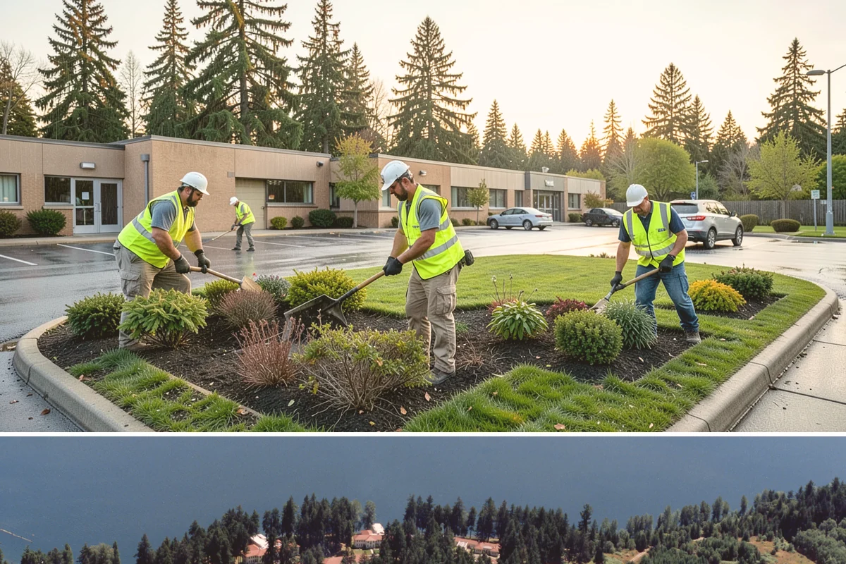 Public Flower Bed Maintenance in Lakewood, Pierce County, WA - Spring and summer carry the main annual color plantings and intensive deadheading, while fall brings changeouts to hardy displays...