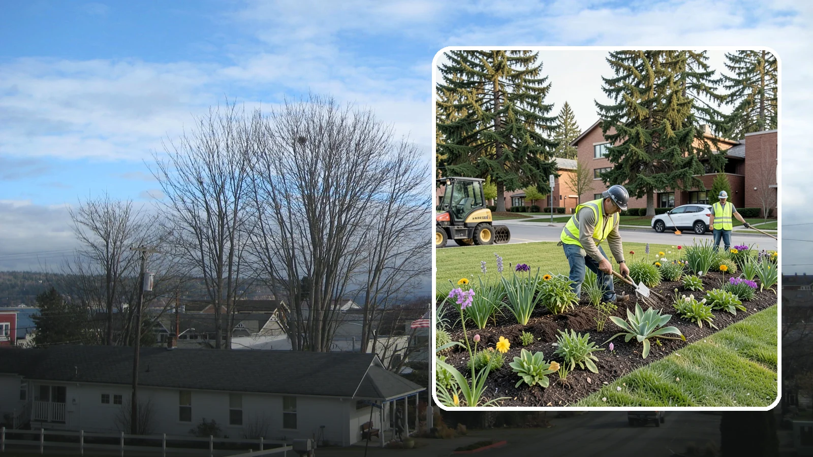 Public Flower Bed Maintenance in Langley, Island County, WA - Ongoing care of civic flower beds that keeps public displays healthy, colorful, and weed-free.