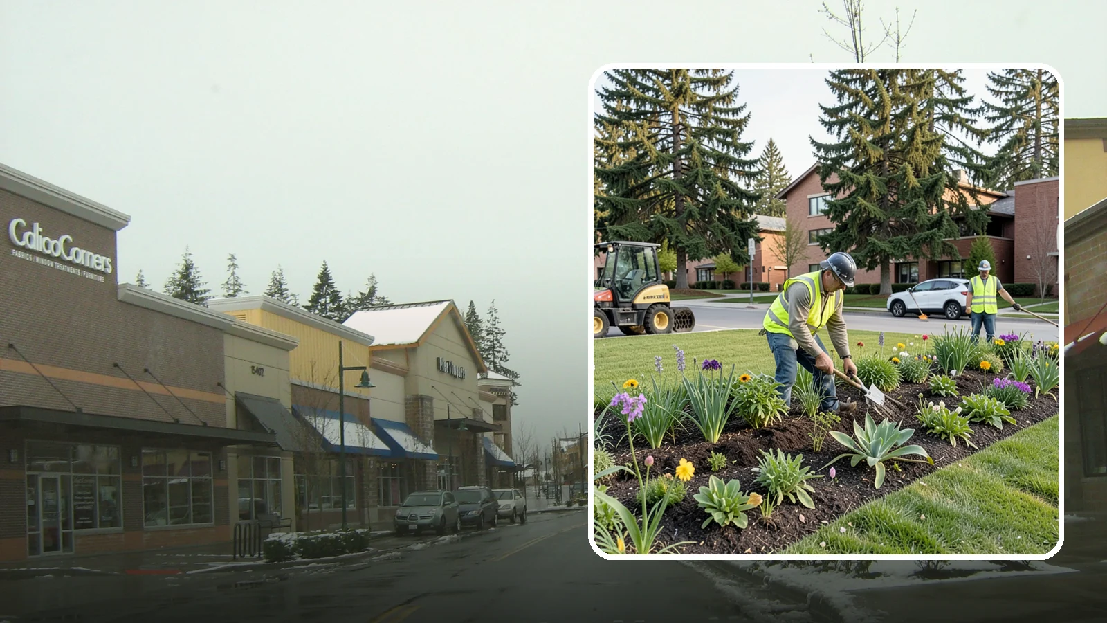 Public Flower Bed Maintenance in Mill Creek, Snohomish County, WA - Ongoing care of civic flower beds that keeps public displays healthy, colorful, and weed-free.