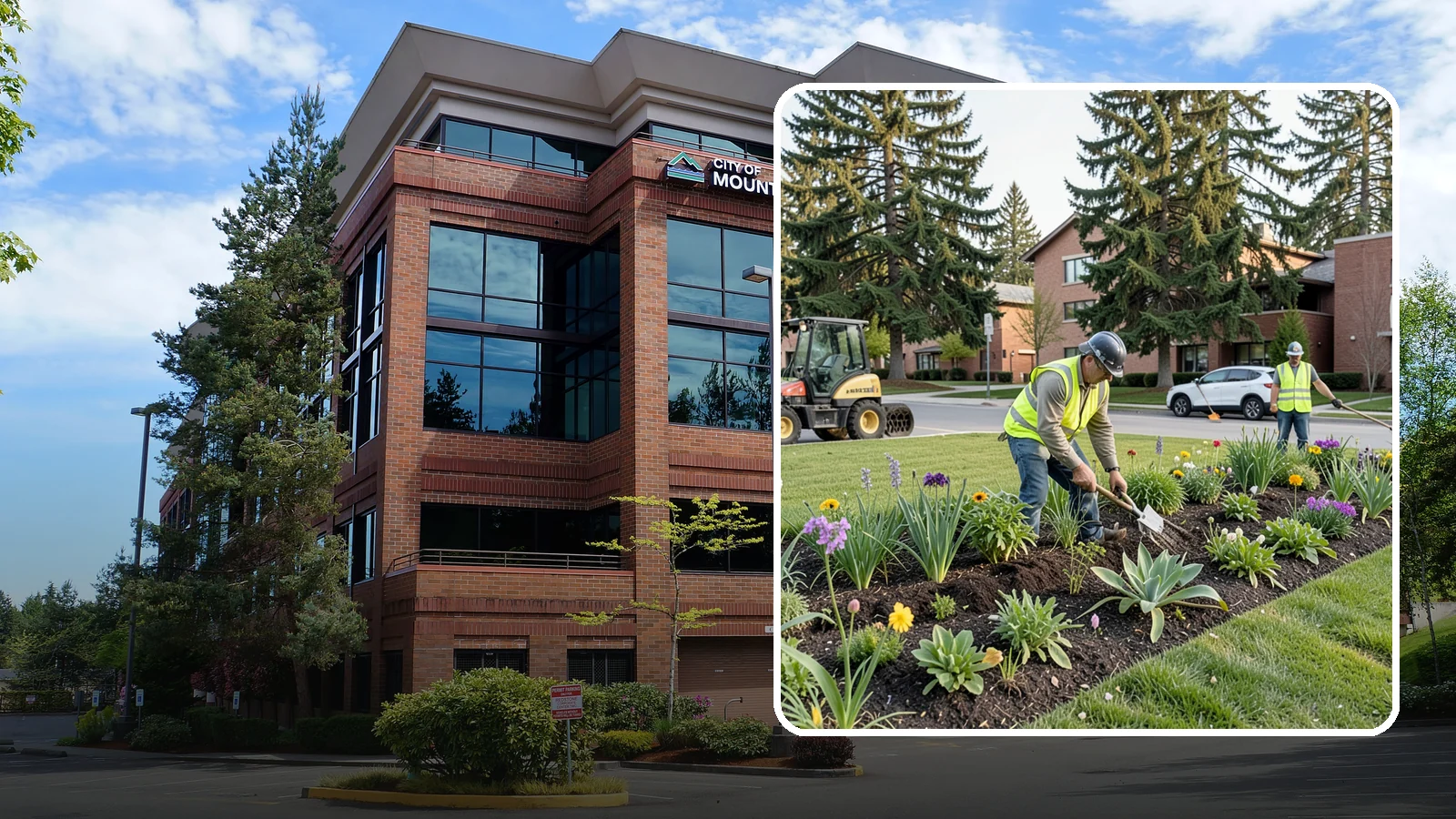 Public Flower Bed Maintenance in Mountlake Terrace, Snohomish County, WA - Ongoing care of civic flower beds that keeps public displays healthy, colorful, and weed-free.