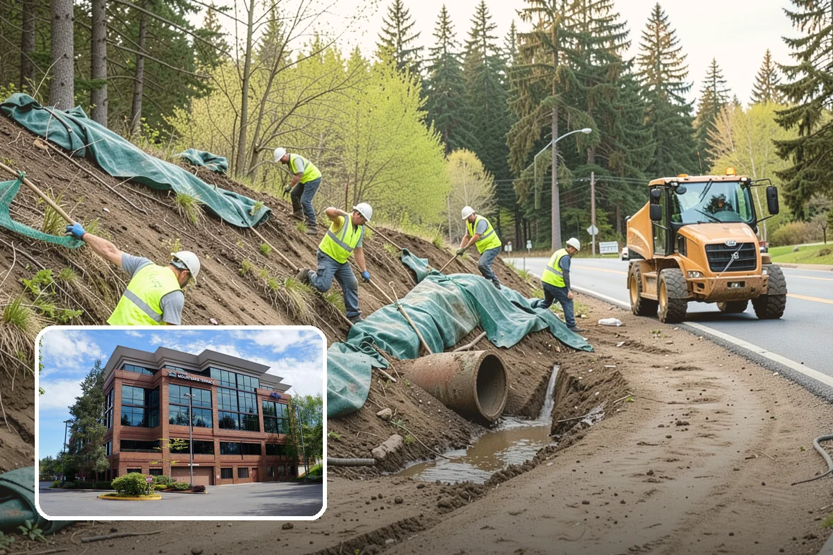 Public Flower Bed Maintenance in Mountlake Terrace, Snohomish County, WA - Healthy, high-impact displays at prominent civic locations