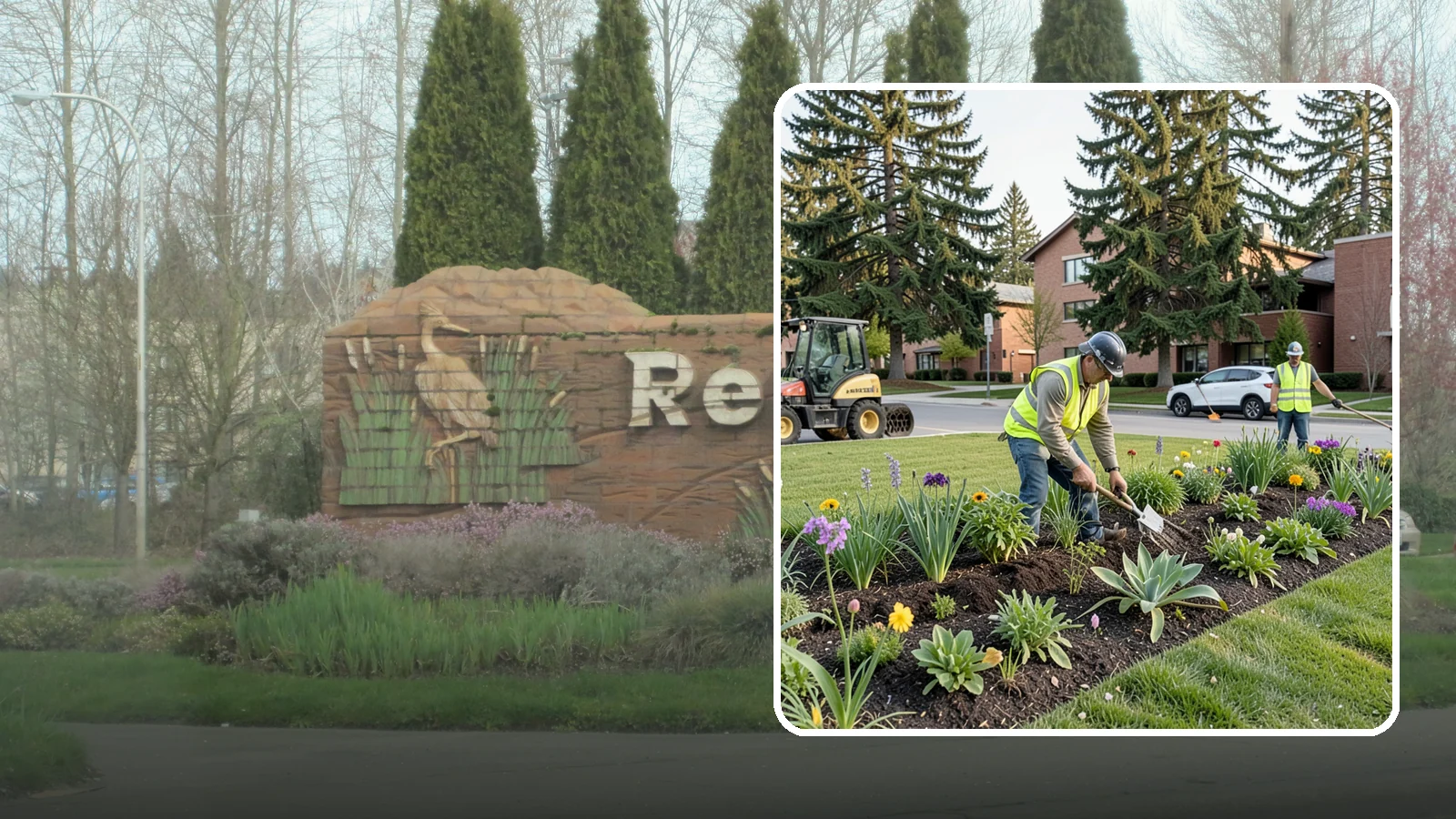 Public Flower Bed Maintenance in Renton, King County, WA - Ongoing care of civic flower beds that keeps public displays healthy, colorful, and weed-free.