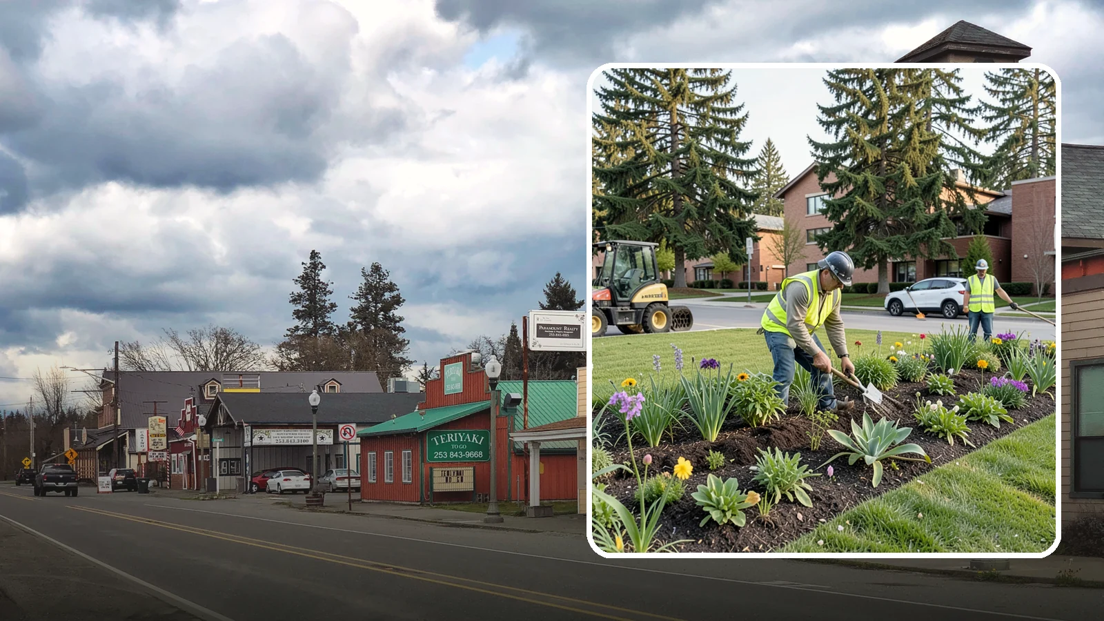 Public Flower Bed Maintenance in Roy, Pierce County, WA - Ongoing care of civic flower beds that keeps public displays healthy, colorful, and weed-free.