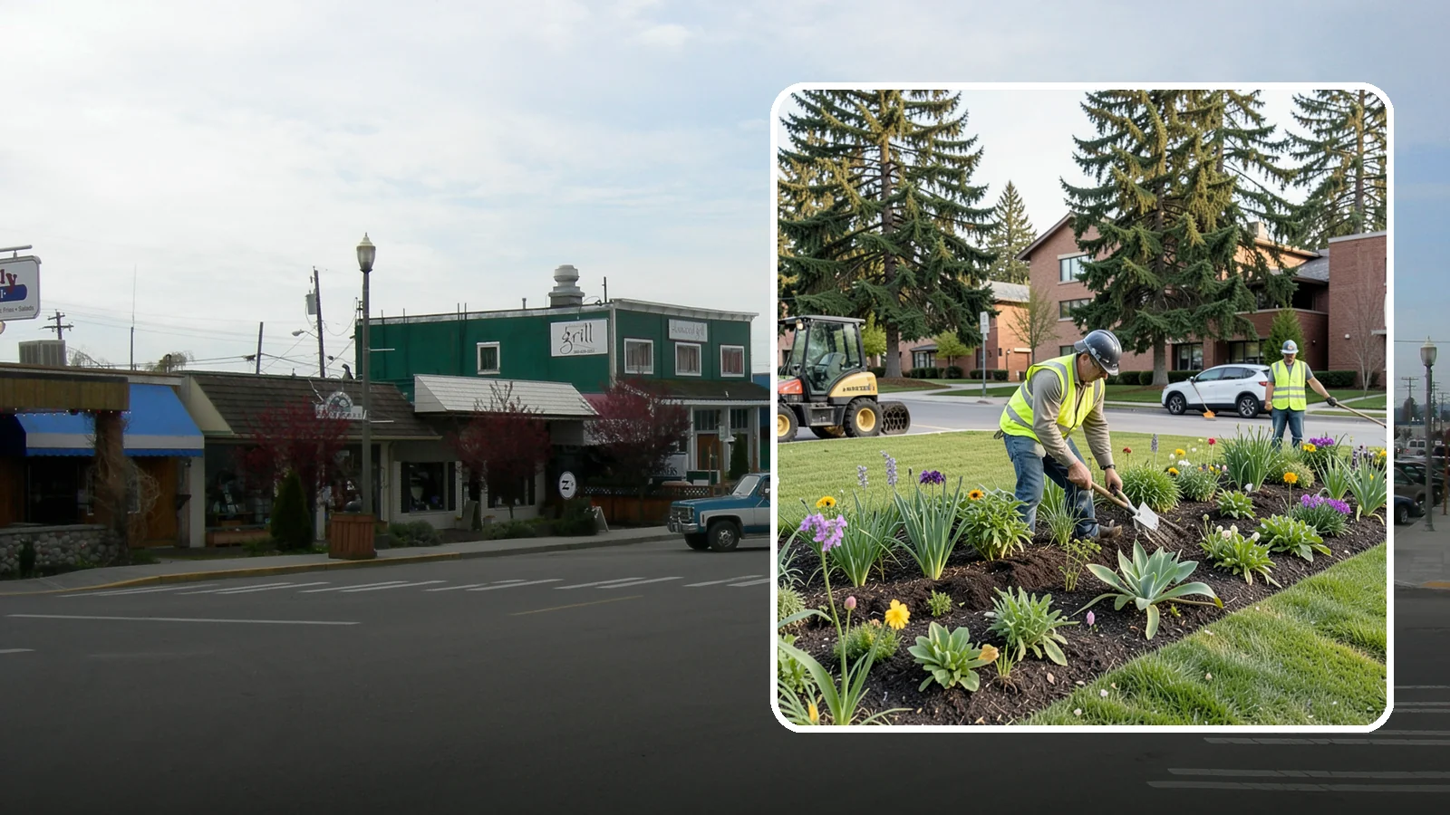 Public Flower Bed Maintenance in Stanwood, Snohomish County, WA - Ongoing care of civic flower beds that keeps public displays healthy, colorful, and weed-free.