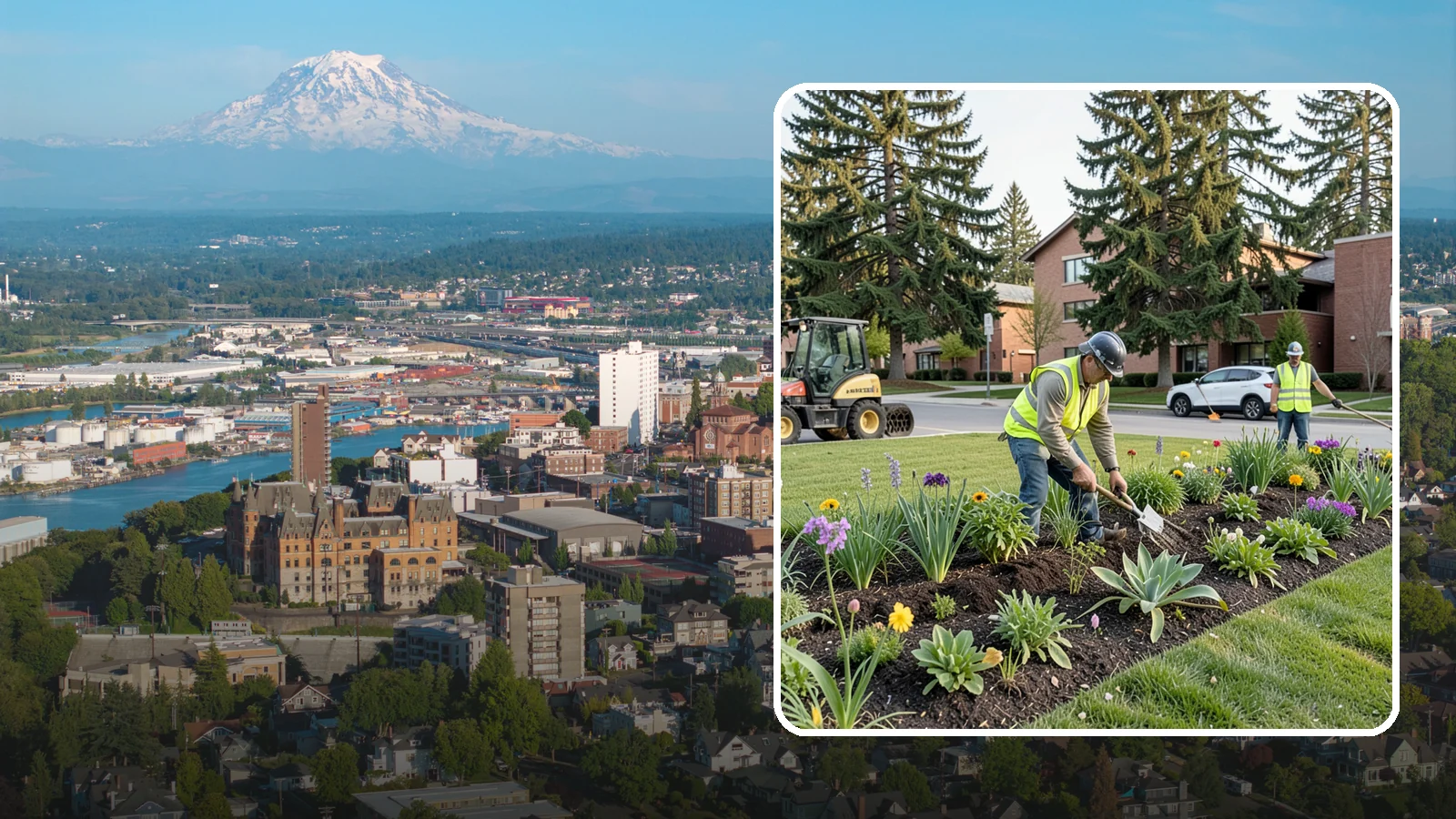 Public Flower Bed Maintenance in Tacoma, Pierce County, WA - Ongoing care of civic flower beds that keeps public displays healthy, colorful, and weed-free.