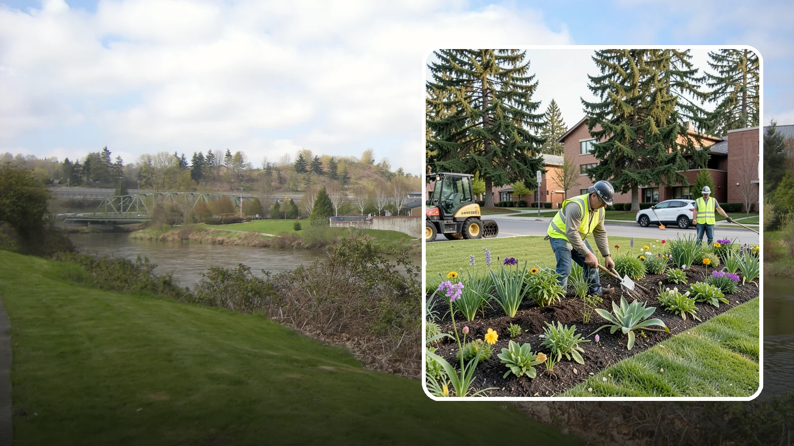 Public Flower Bed Maintenance in Tukwila, King County, WA - Ongoing care of civic flower beds that keeps public displays healthy, colorful, and weed-free.