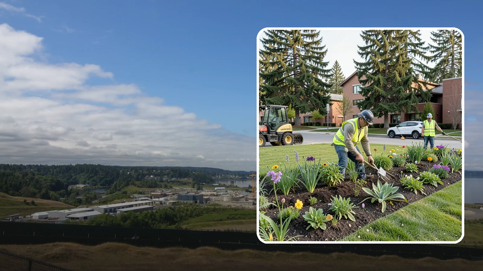 Public Flower Bed Maintenance in University Place, Pierce County, WA - Ongoing care of civic flower beds that keeps public displays healthy, colorful, and weed-free.