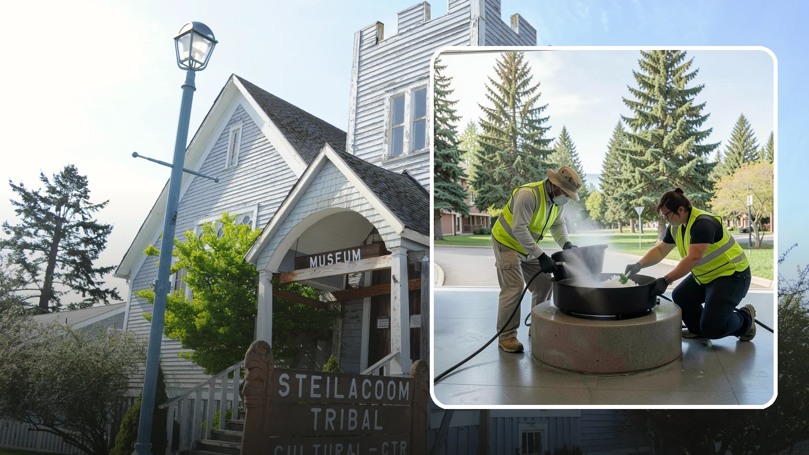 Public Monument Cleaning in Steilacoom, Pierce County, WA - We gently clean public monuments, statues, and memorials using conservation-minded methods for Western Washington communities.