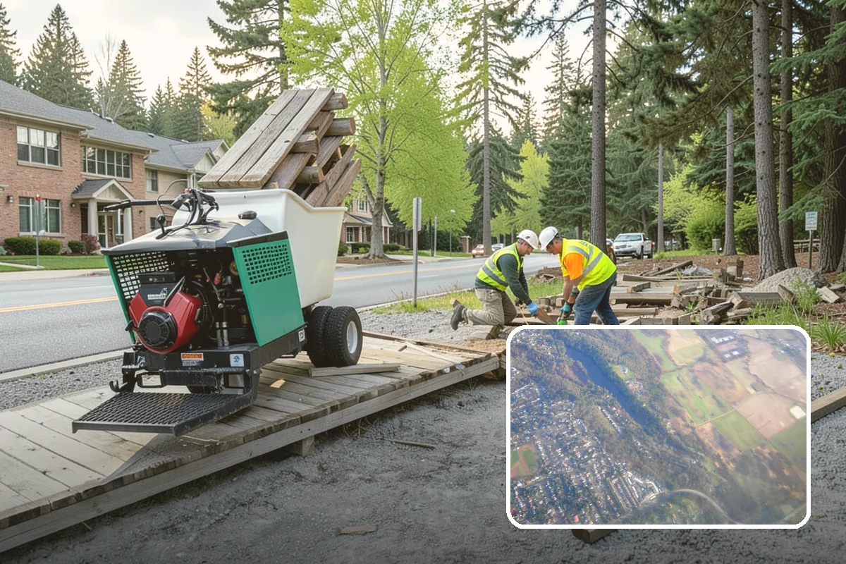 Public Parking Structure Cleaning in Algona, King County, WA - Degreasing removes oil stains, odors, and slip hazards
