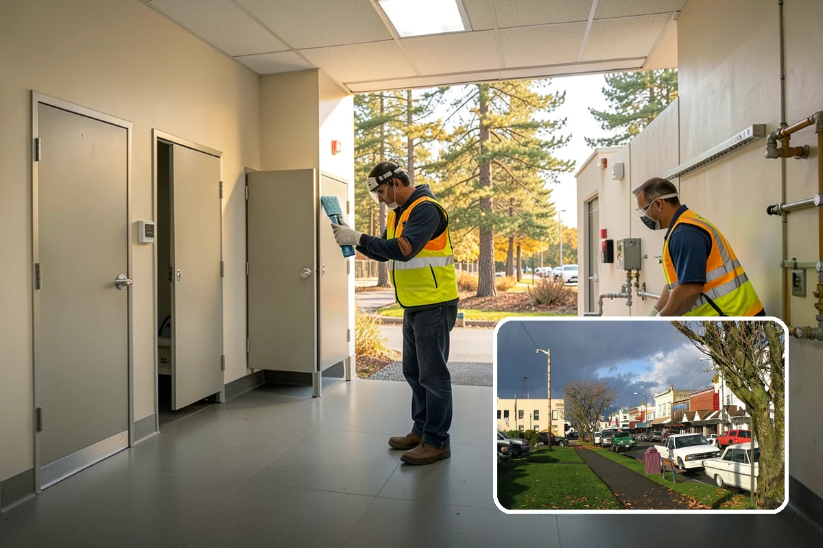 Public Parking Structure Cleaning in Arlington, Snohomish County, WA - Degreasing removes oil stains, odors, and slip hazards