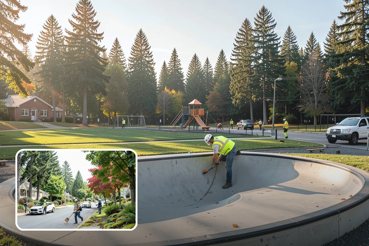 Public Parking Structure Cleaning in Beaux Arts Village, King County, WA - Degreasing removes oil stains, odors, and slip hazards
