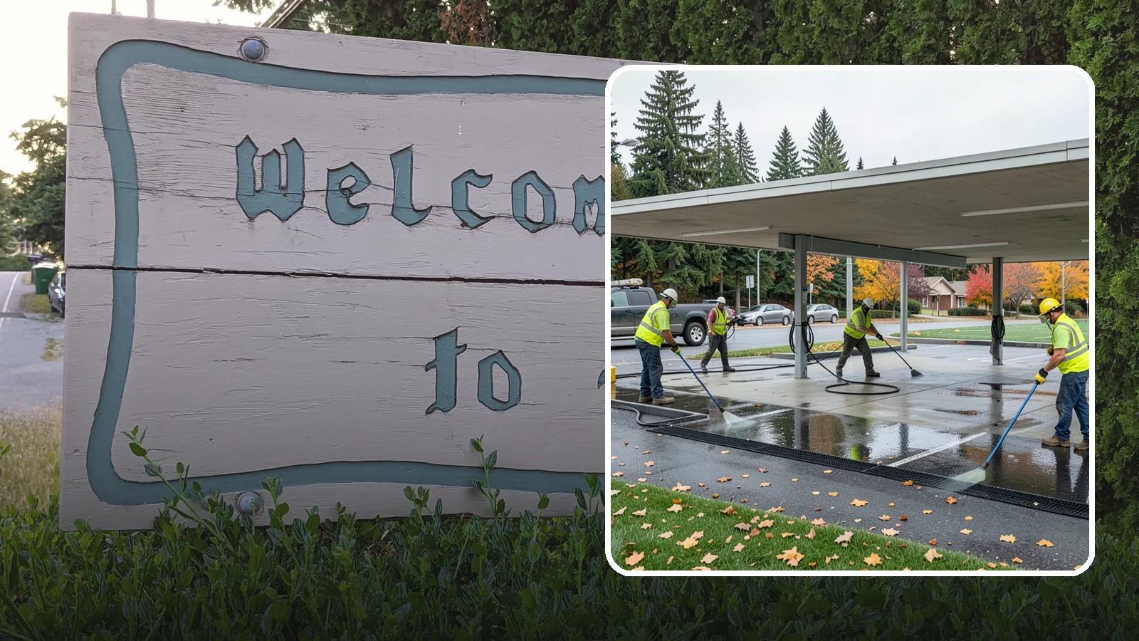Public Parking Structure Cleaning in Brier, Snohomish County, WA - We clean public parking garages and decks to remove oil, grime, and stains while managing runoff for Western Washington agencies.