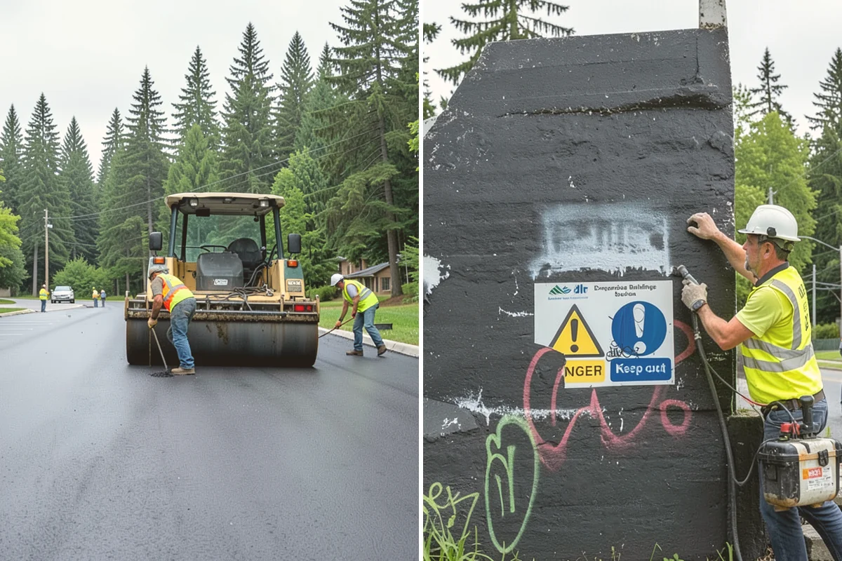 Public Parking Structure Cleaning in Brier, Snohomish County, WA - We survey the structure and identify staining and drainage points