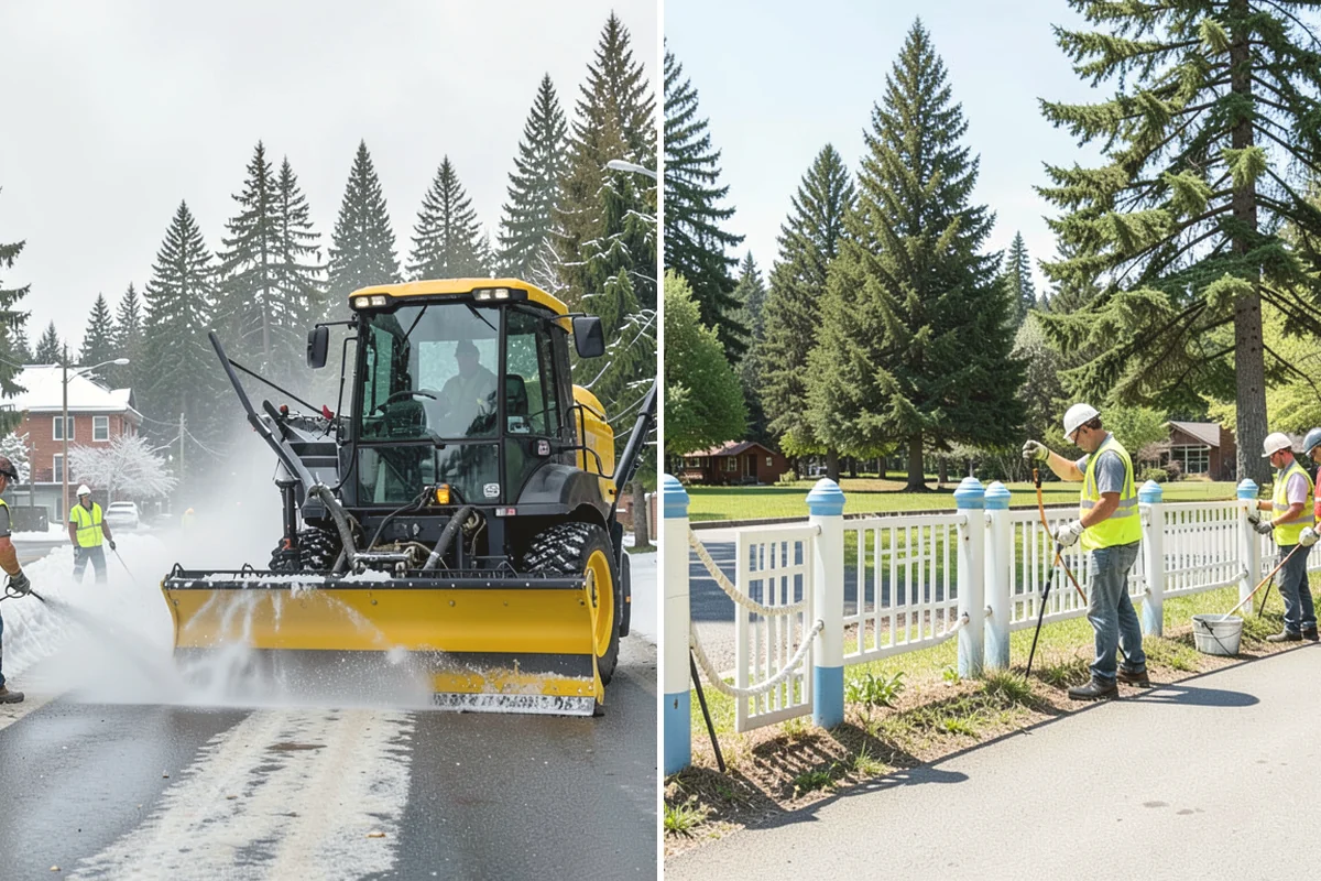 Public Parking Structure Cleaning in Carnation, King County, WA - We survey the structure and identify staining and drainage points
