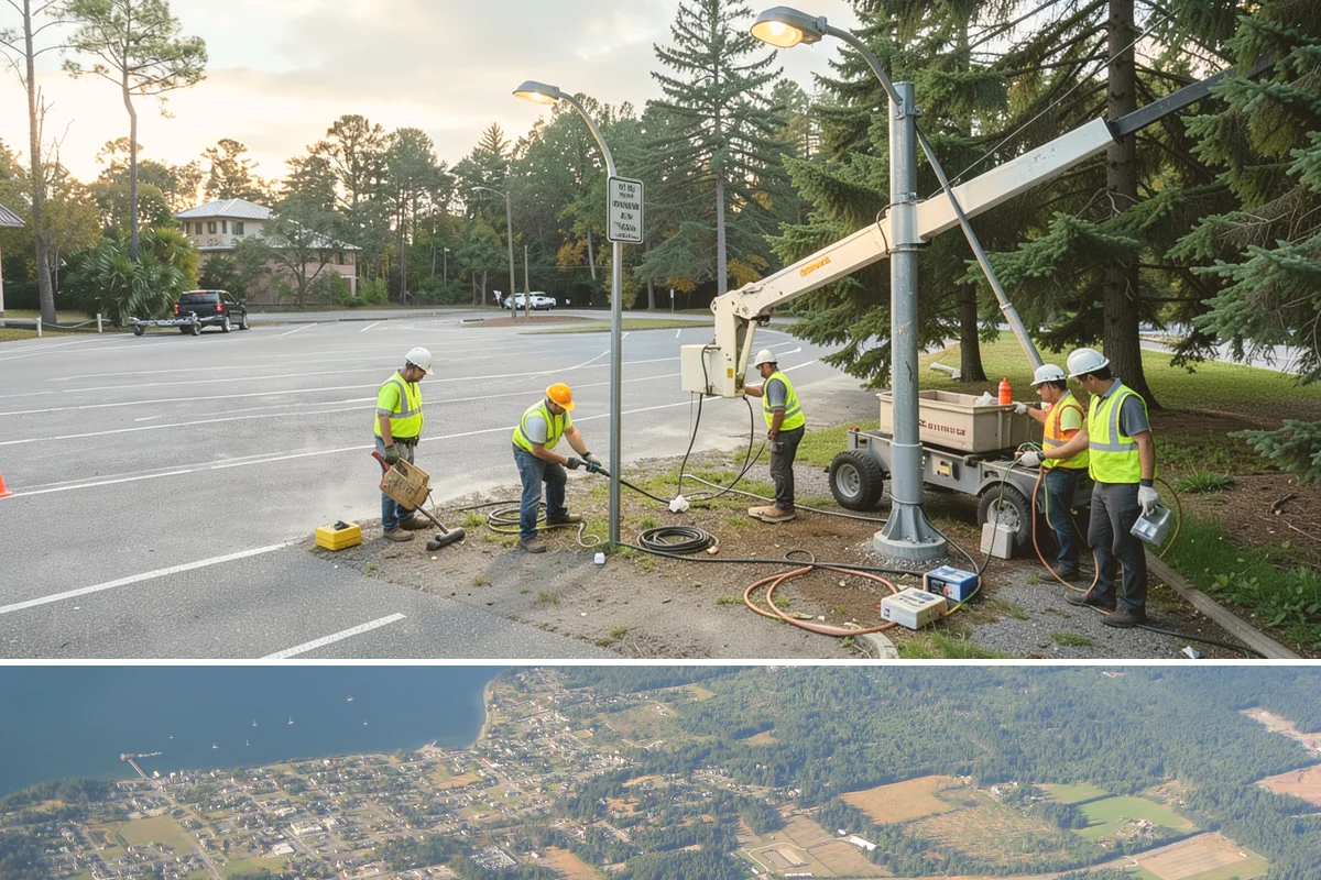 Public Parking Structure Cleaning in Coupeville, Island County, WA - Structure cleaning can be scheduled year-round since decks are covered, with phasing timed to periods of lower parking demand.