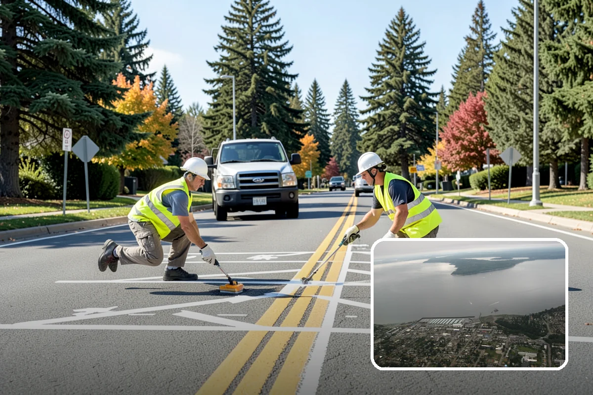 Public Parking Structure Cleaning in Des Moines, King County, WA - Degreasing removes oil stains, odors, and slip hazards