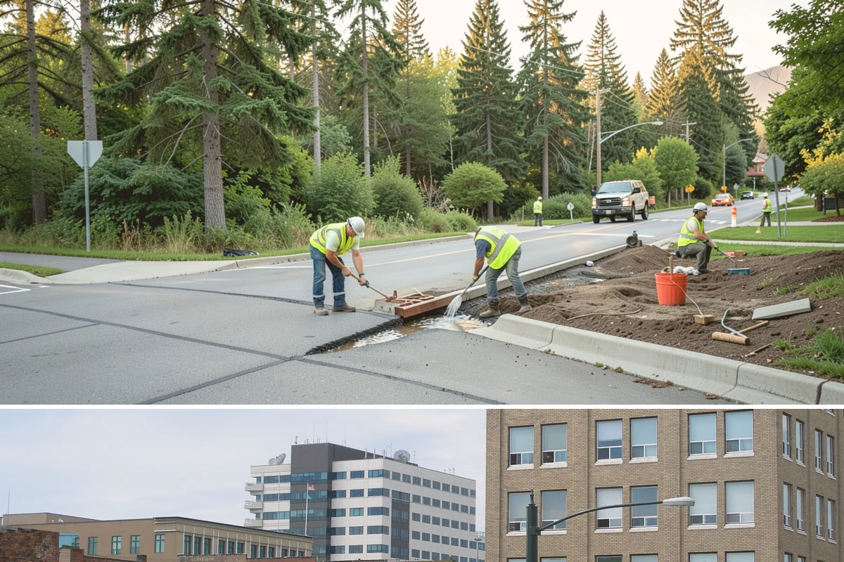 Public Parking Structure Cleaning in Everett, Snohomish County, WA - Structure cleaning can be scheduled year-round since decks are covered, with phasing timed to periods of lower parking demand.