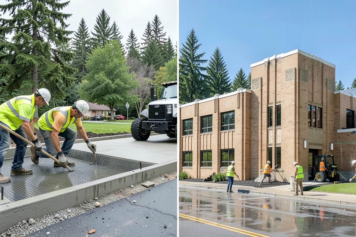 Public Parking Structure Cleaning in Federal Way, King County, WA - We survey the structure and identify staining and drainage points