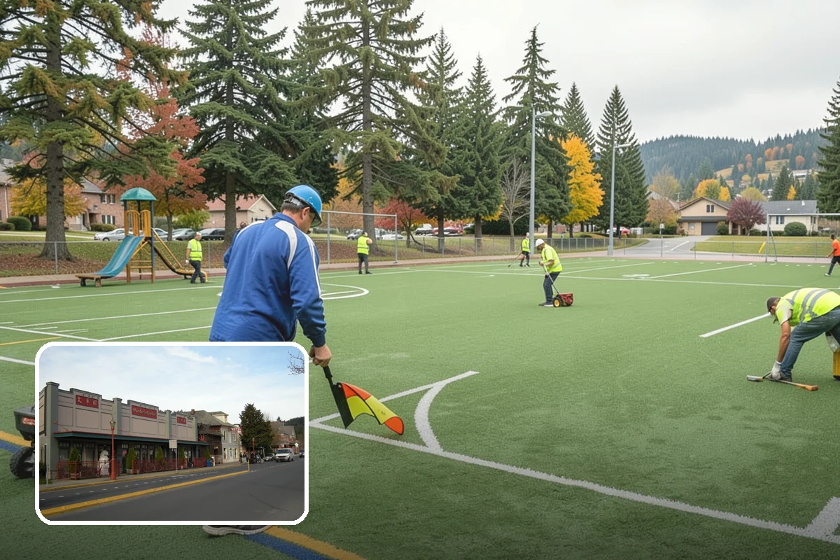 Public Parking Structure Cleaning in Issaquah, King County, WA - Degreasing removes oil stains, odors, and slip hazards