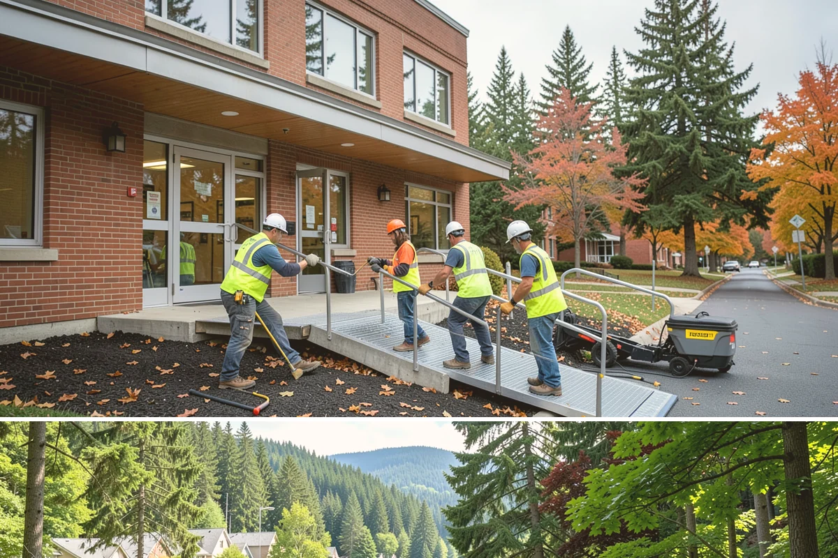 Public Parking Structure Cleaning in Lake Forest Park, King County, WA - Structure cleaning can be scheduled year-round since decks are covered, with phasing timed to periods of lower parking demand.