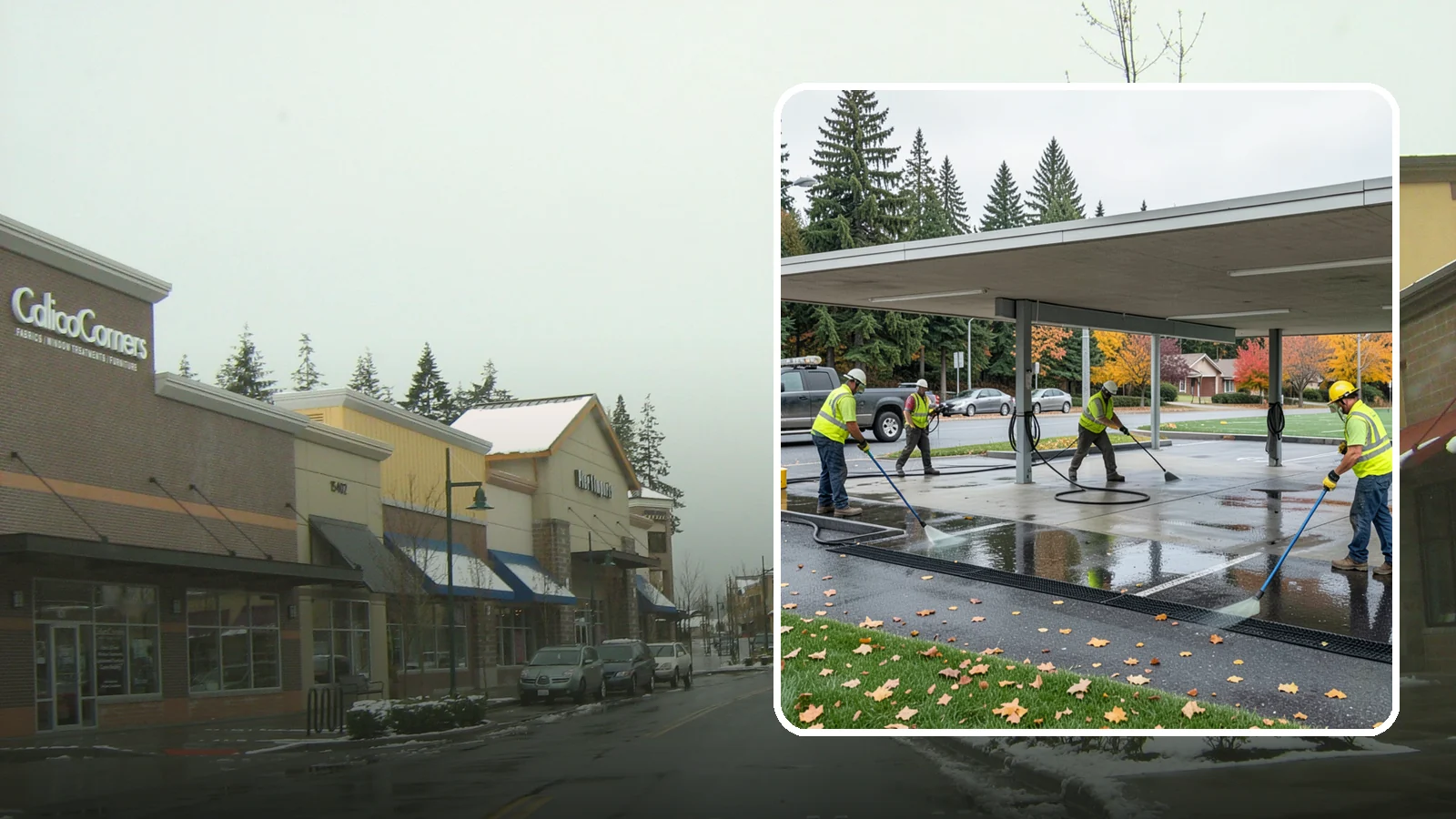 Public Parking Structure Cleaning in Mill Creek, Snohomish County, WA - We clean public parking garages and decks to remove oil, grime, and stains while managing runoff for Western Washington agencies.